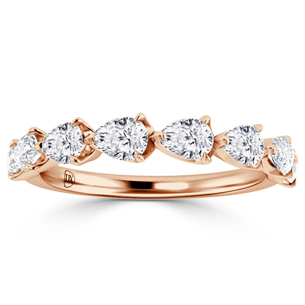 Aaliyah - 18ct Rose Gold Natural Diamond Wedding Ring