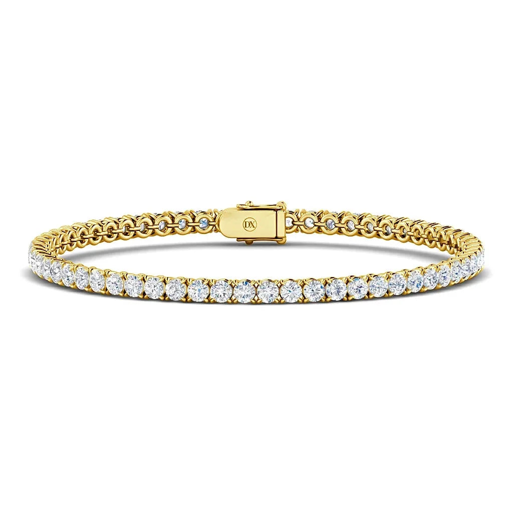 Monica - 5ct Natural Diamond Tennis Bracelet 18ct Yellow Gold
