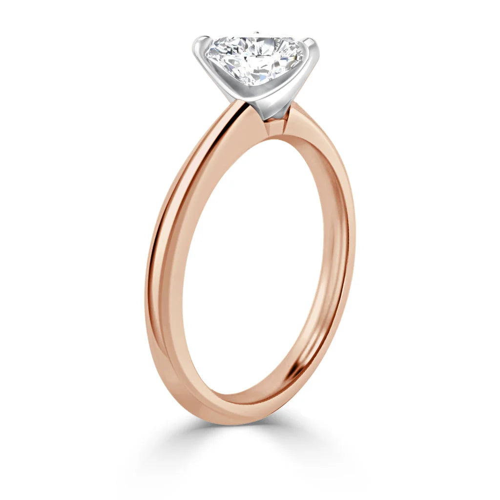 Lucy - Heart Cut 18ct Rose Gold Engagement Ring