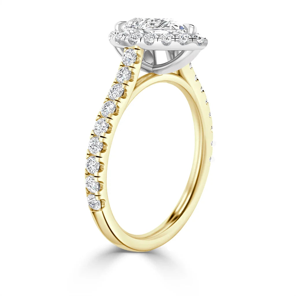 Jasmine - Pear Cut 18ct Yellow Gold Engagement Ring