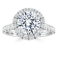 Jasmine - Round Cut 18ct White Gold Engagement Ring