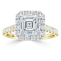 Jasmine - Asscher Cut 18ct Yellow Gold Engagement Ring