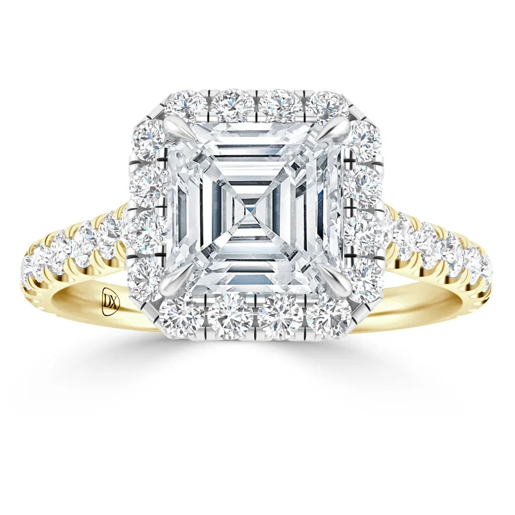 Jasmine - Asscher Cut 18ct Yellow Gold Engagement Ring