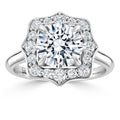 Lily - Round Cut Platinum Engagement Ring