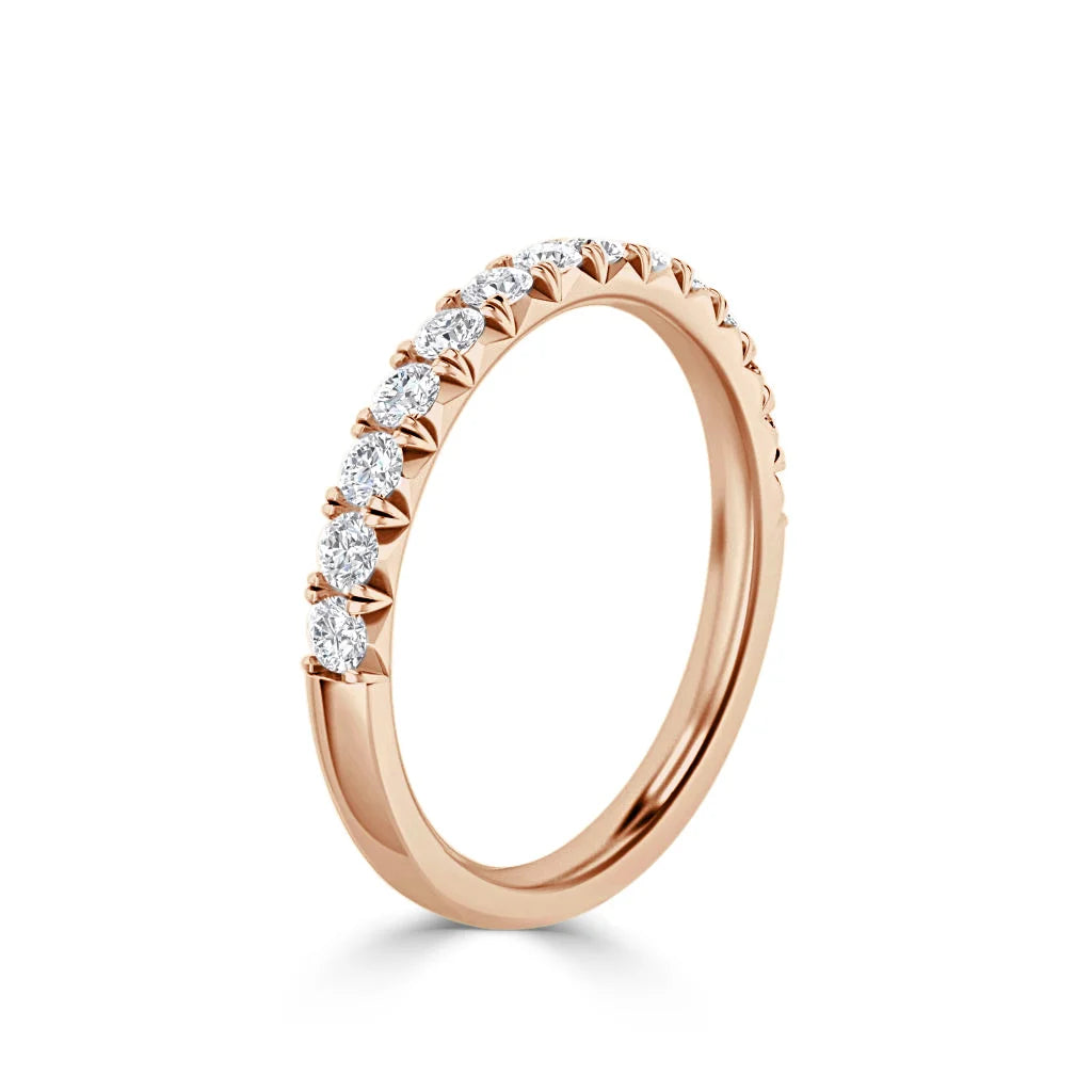 Paulina - 18ct Rose Gold Natural Diamond Wedding Ring