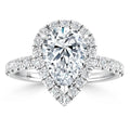 Olivia Molly - Pear Cut 18ct White Gold Engagement Ring