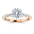 Katerina - Round Cut 18ct Rose Gold Engagement Ring