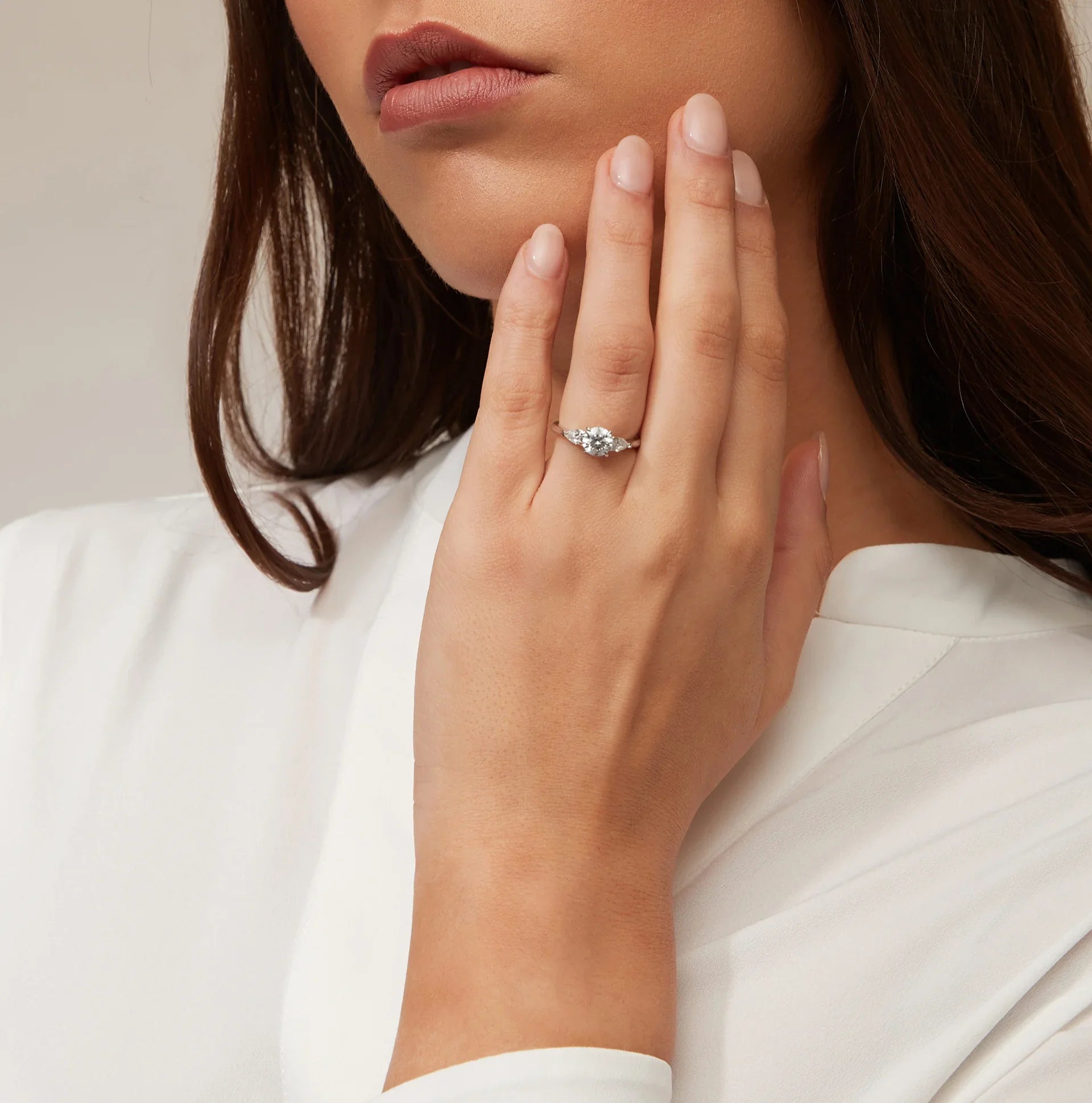 Alice - Round Cut 18ct Rose Gold Engagement Ring