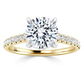 Freya - Round Cut 18ct Yellow Gold Engagement Ring