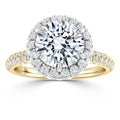 Claudia - Round Cut 18ct Yellow Gold Engagement Ring