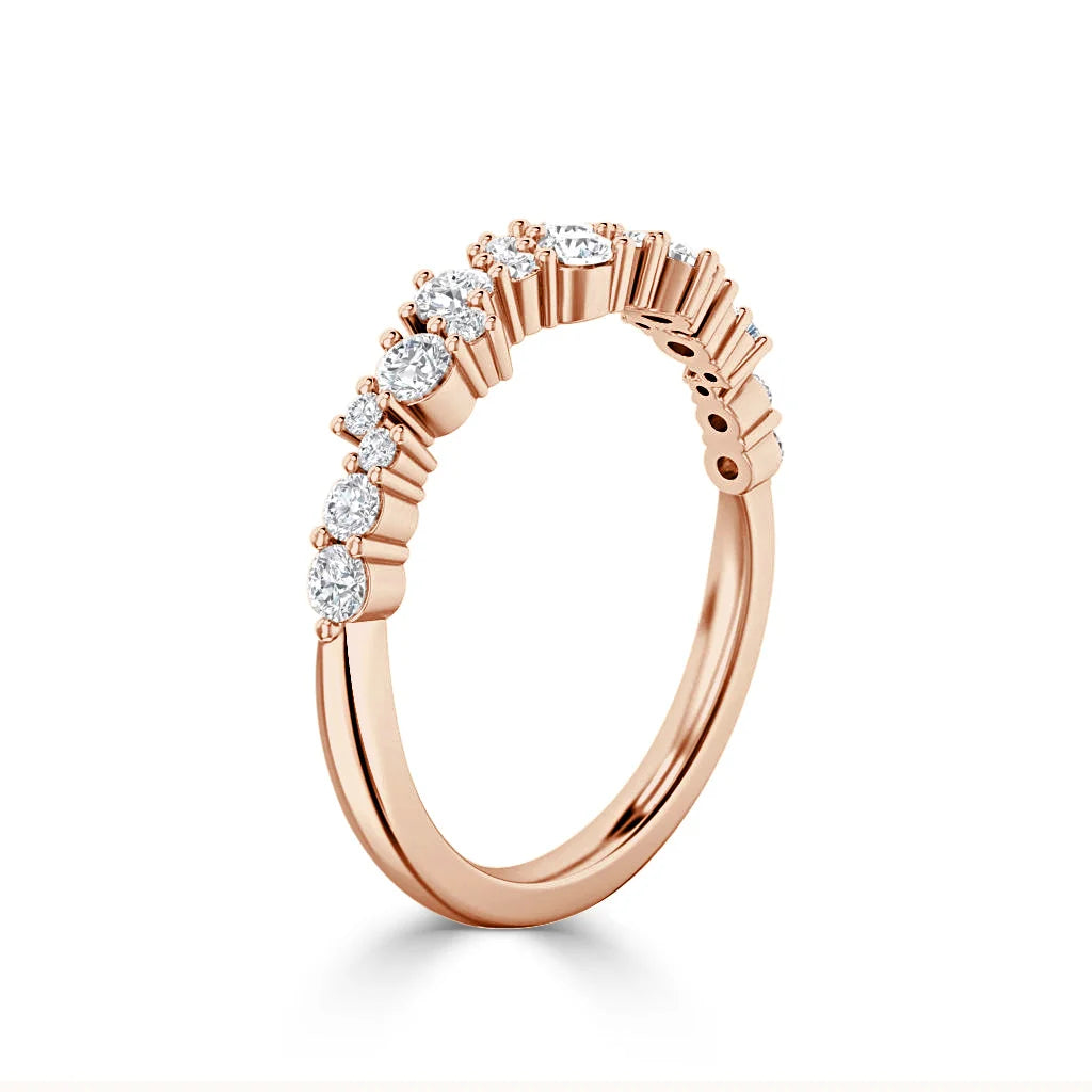 Nikita - 18ct Rose Gold Natural Diamond Wedding Ring