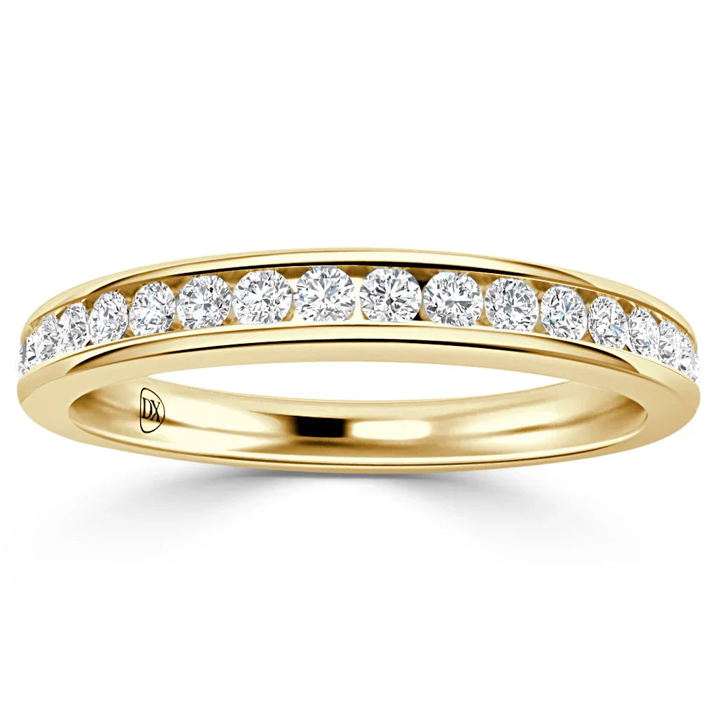 Elise - 18ct Yellow Gold Natural Diamond Wedding Ring