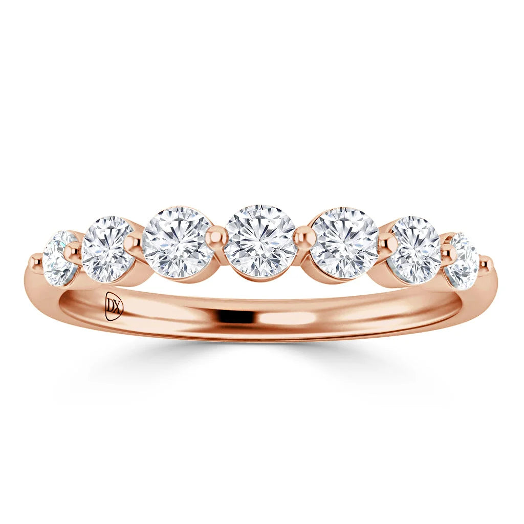 Chantel - 18ct Rose Gold Natural Diamond Wedding Ring