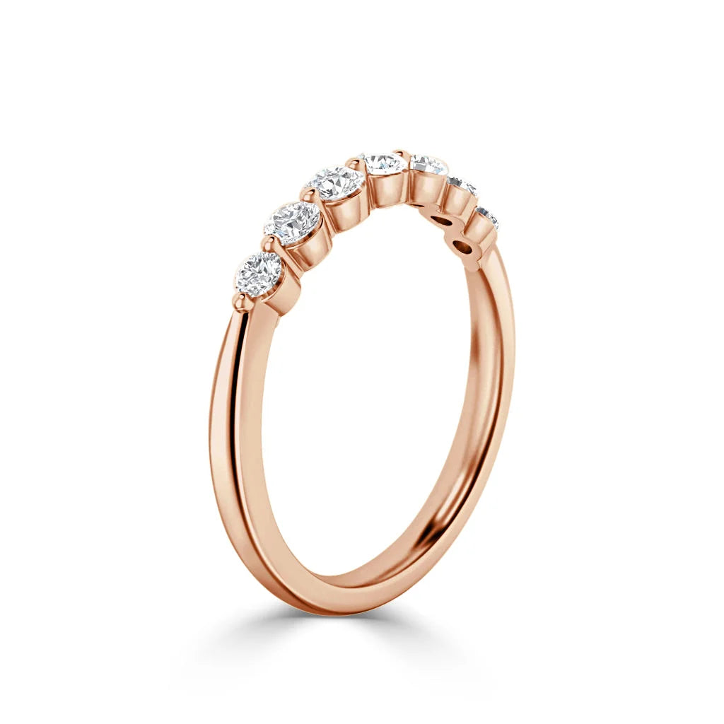 Chantel - 18ct Rose Gold Natural Diamond Wedding Ring