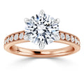 Emma - Round Cut 18ct Rose Gold Engagement Ring