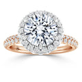Claudia - Round Cut 18ct Rose Gold Engagement Ring
