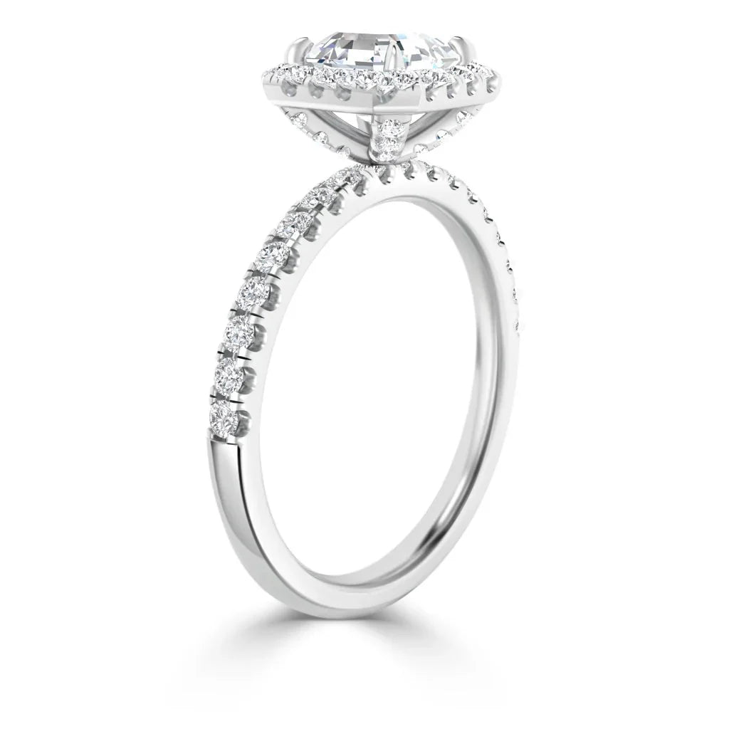 Olivia Molly - Radiant Cut Platinum Engagement Ring