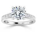 Amelia - Round Cut Platinum Engagement Ring