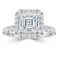 Olivia Molly - Asscher Cut Platinum Engagement Ring