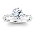 Katerina - Round Cut Platinum Engagement Ring