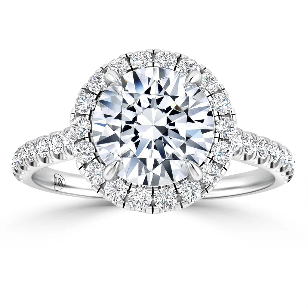 Colette - Round Cut Platinum Engagement Ring