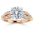 Natalie - Round Cut 18ct Rose Gold Engagement Ring
