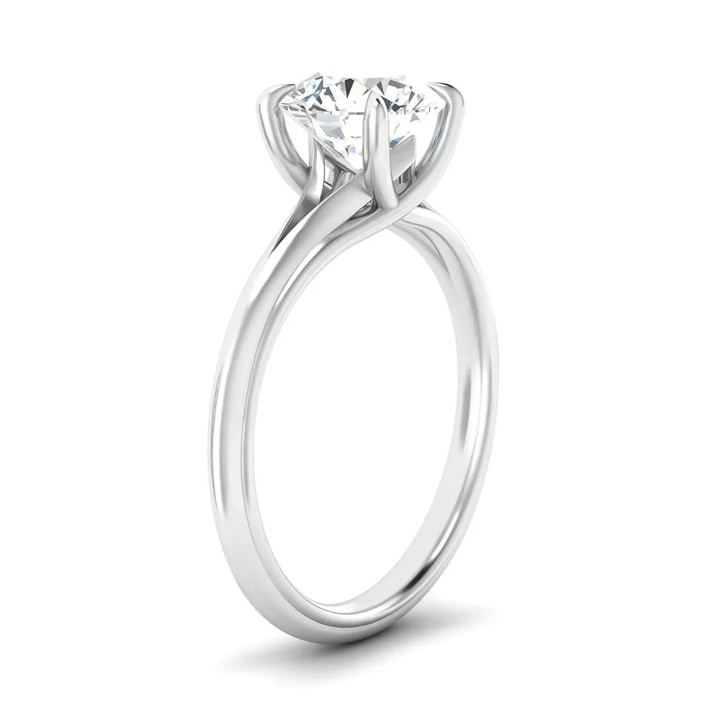 Cherry - Round Cut 18ct White Gold Engagement Ring
