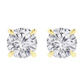 Lillian - 18ct Round Cut Diamond Earrings 18ct Yellow Gold