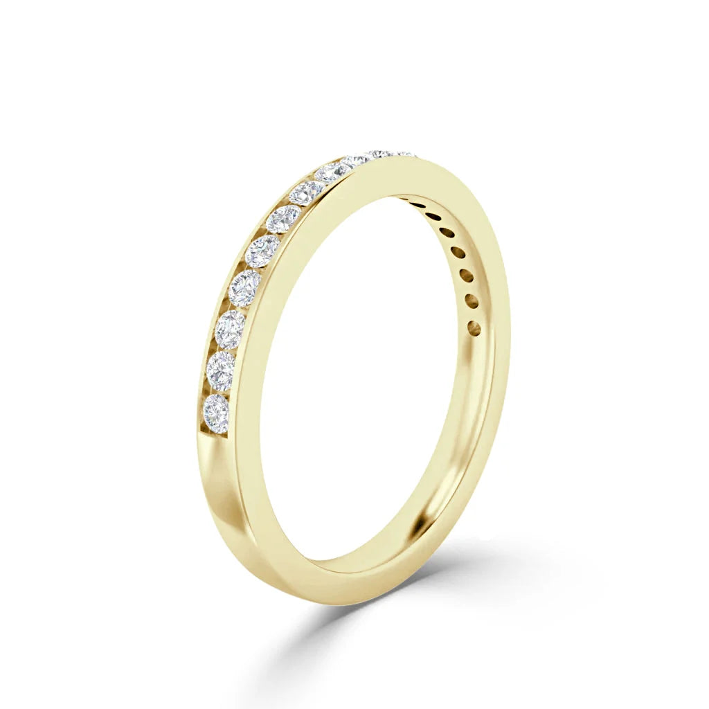 Eva - 18ct Yellow Gold Natural Diamond Wedding Ring