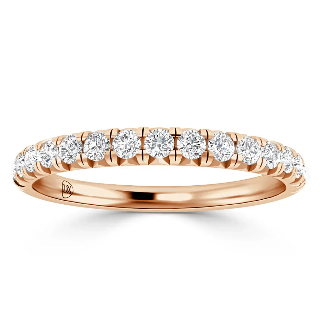 Stephanie - 18ct Rose Gold Natural Diamond Wedding Ring