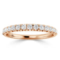 Stephanie - 18ct Rose Gold Natural Diamond Wedding Ring