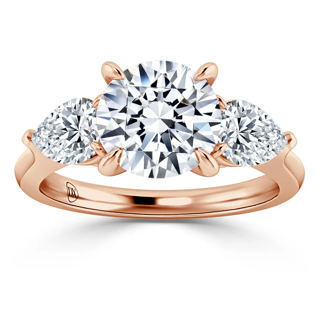 Alice - Round Cut 18ct Rose Gold Engagement Ring