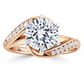 Mila - Round Cut 18ct Rose Gold Engagement Ring