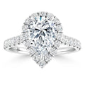 Jasmine - Pear Cut Platinum Engagement Ring