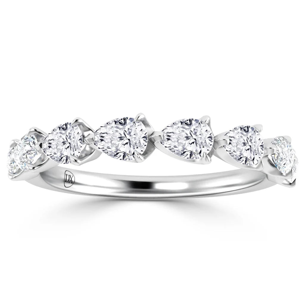 Aaliyah - 18ct White Gold Natural Diamond Wedding Ring