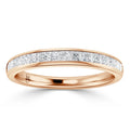 Crystal - 18ct Rose Gold Natural Diamond Wedding Ring