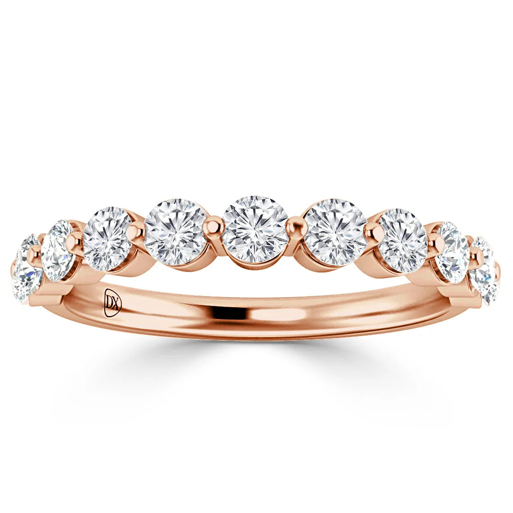 Margot - 18ct Rose Gold Natural Diamond Wedding Ring