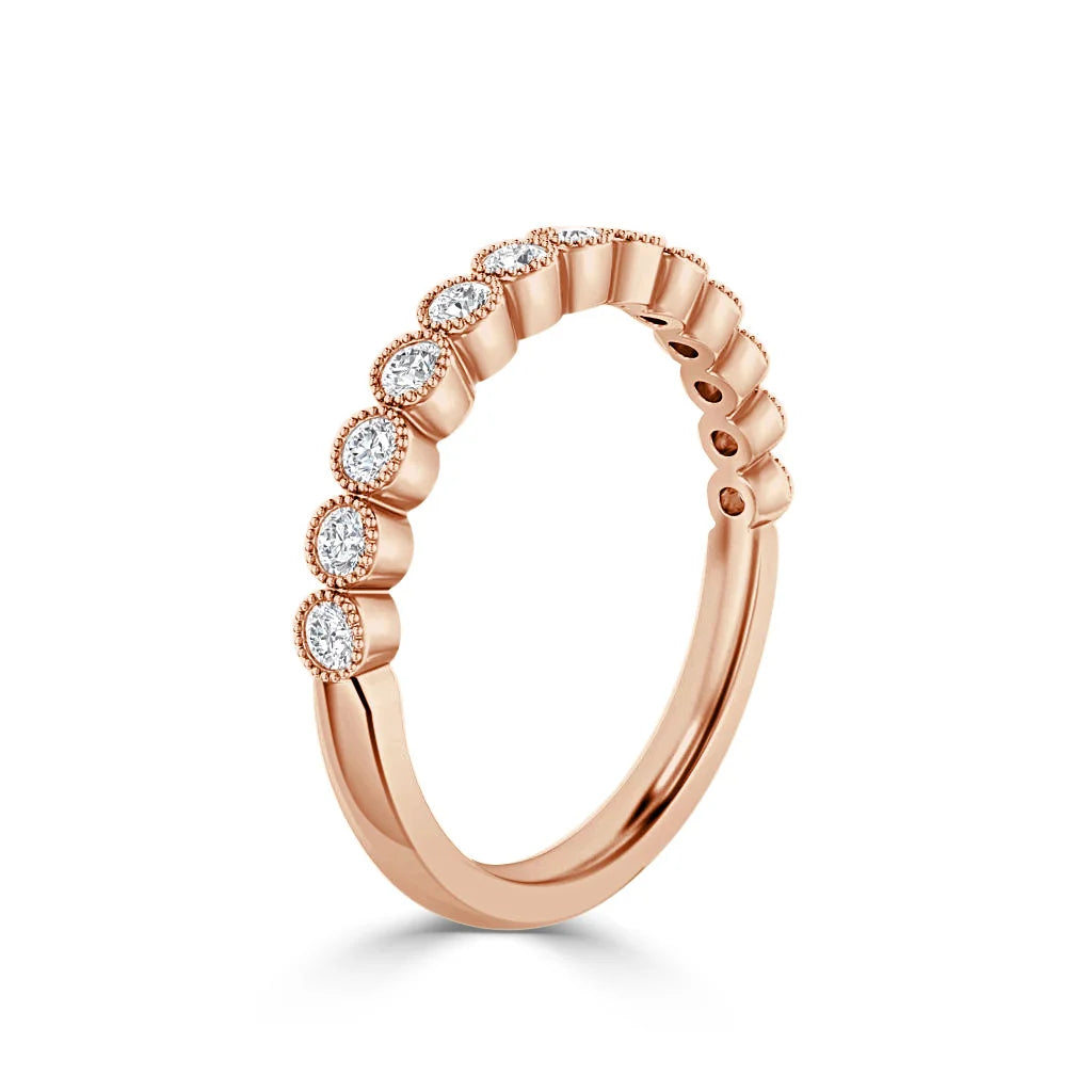 Kristina - 18ct Rose Gold Natural Diamond Wedding Ring