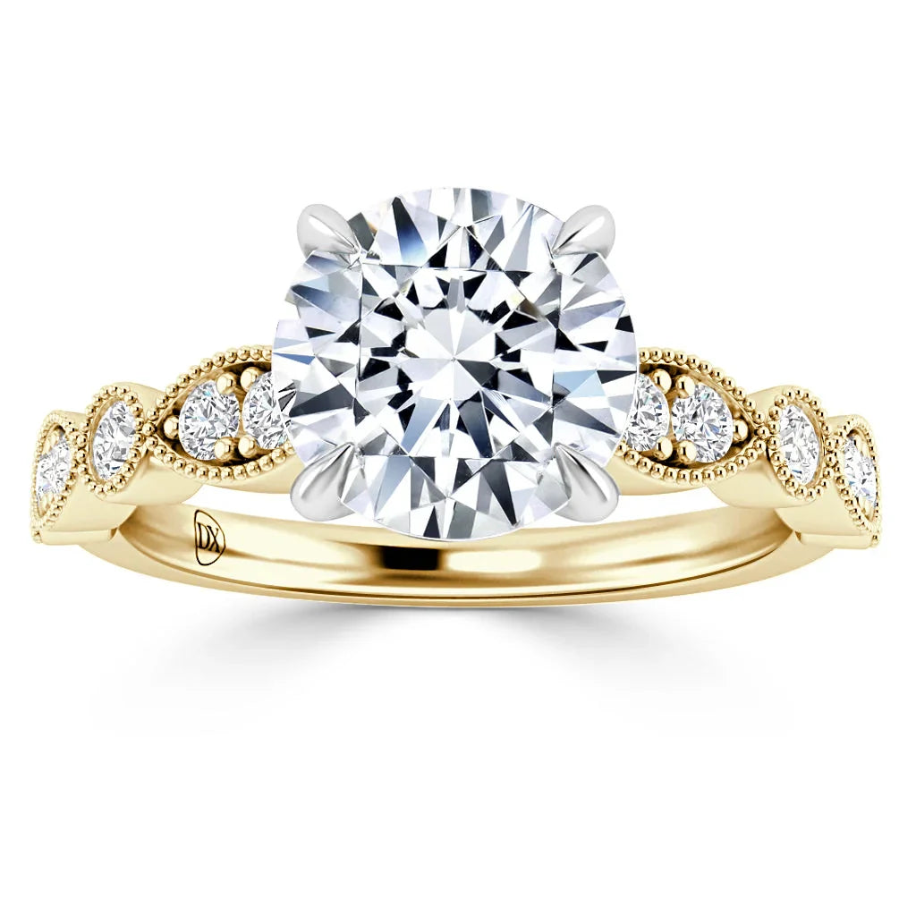 Nellie - Round Cut 18ct Yellow Gold Engagement Ring