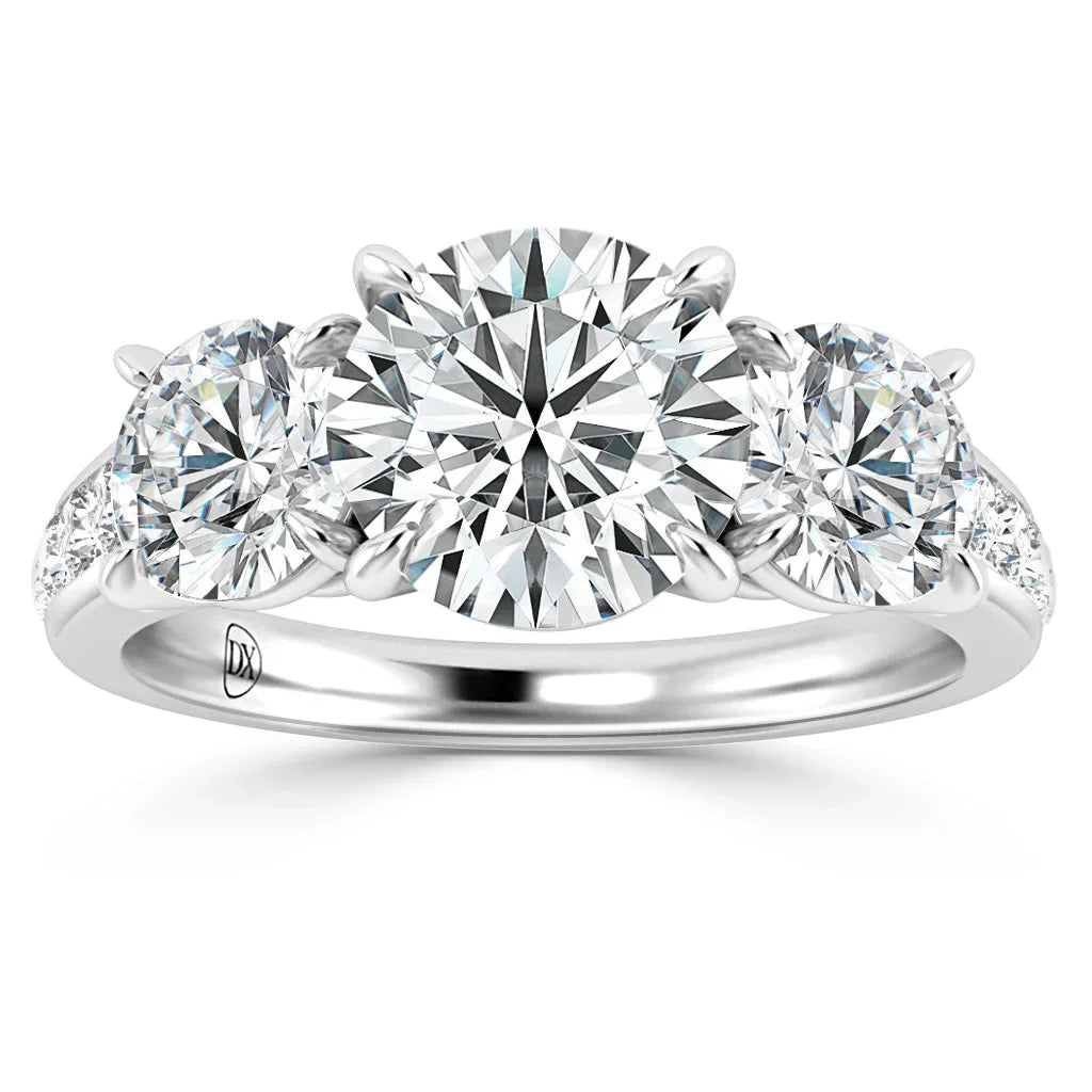 Charlotte - Round Cut 18ct White Gold Engagement Ring