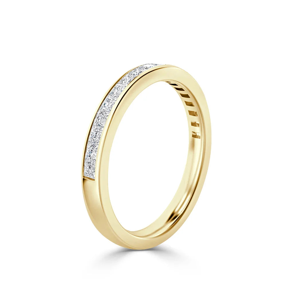 Amelia - 18ct Yellow Gold Natural Diamond Wedding Ring