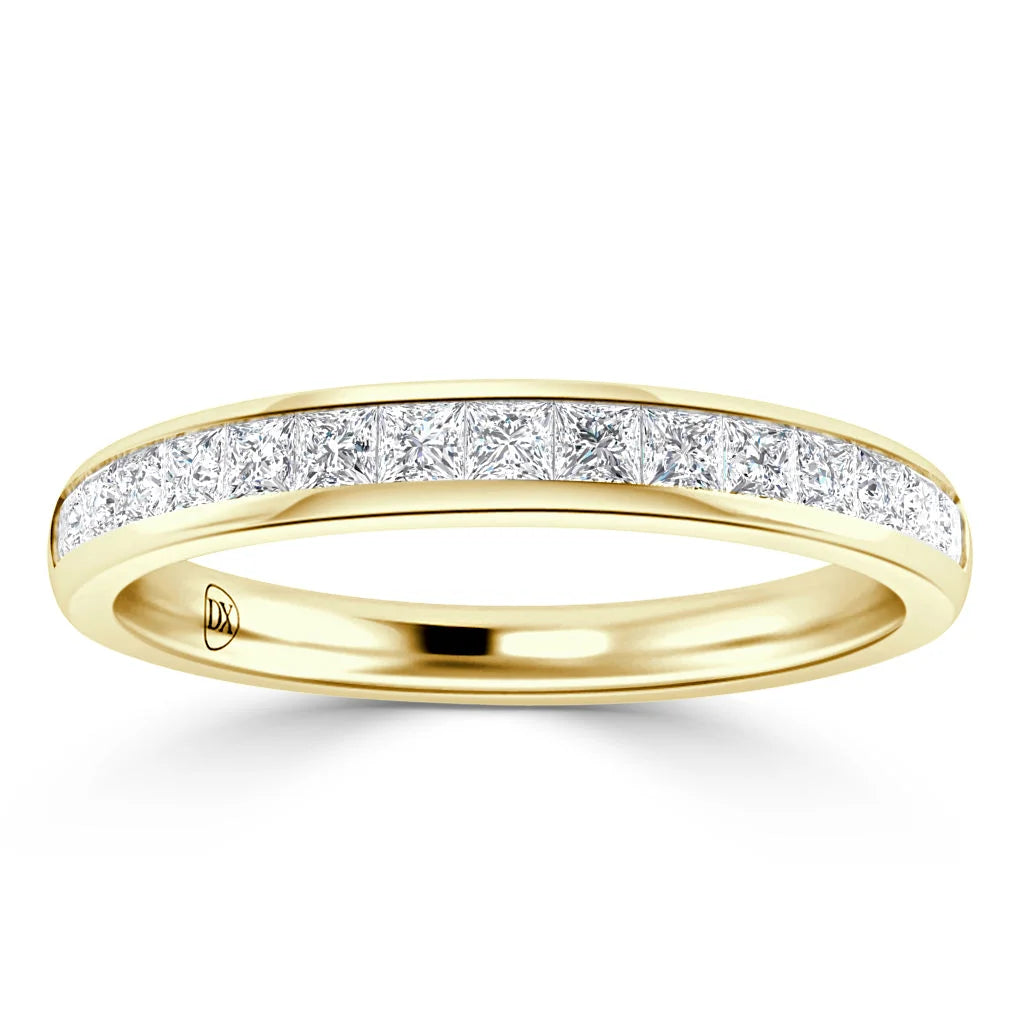 Crystal - 18ct Yellow Gold Natural Diamond Wedding Ring