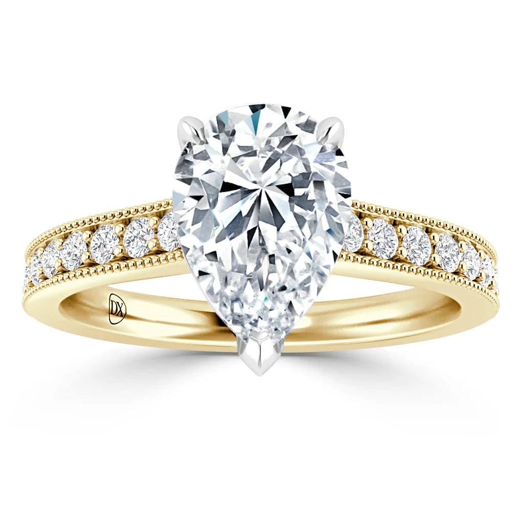 Emma - Pear Cut 18ct Yellow Gold Engagement Ring