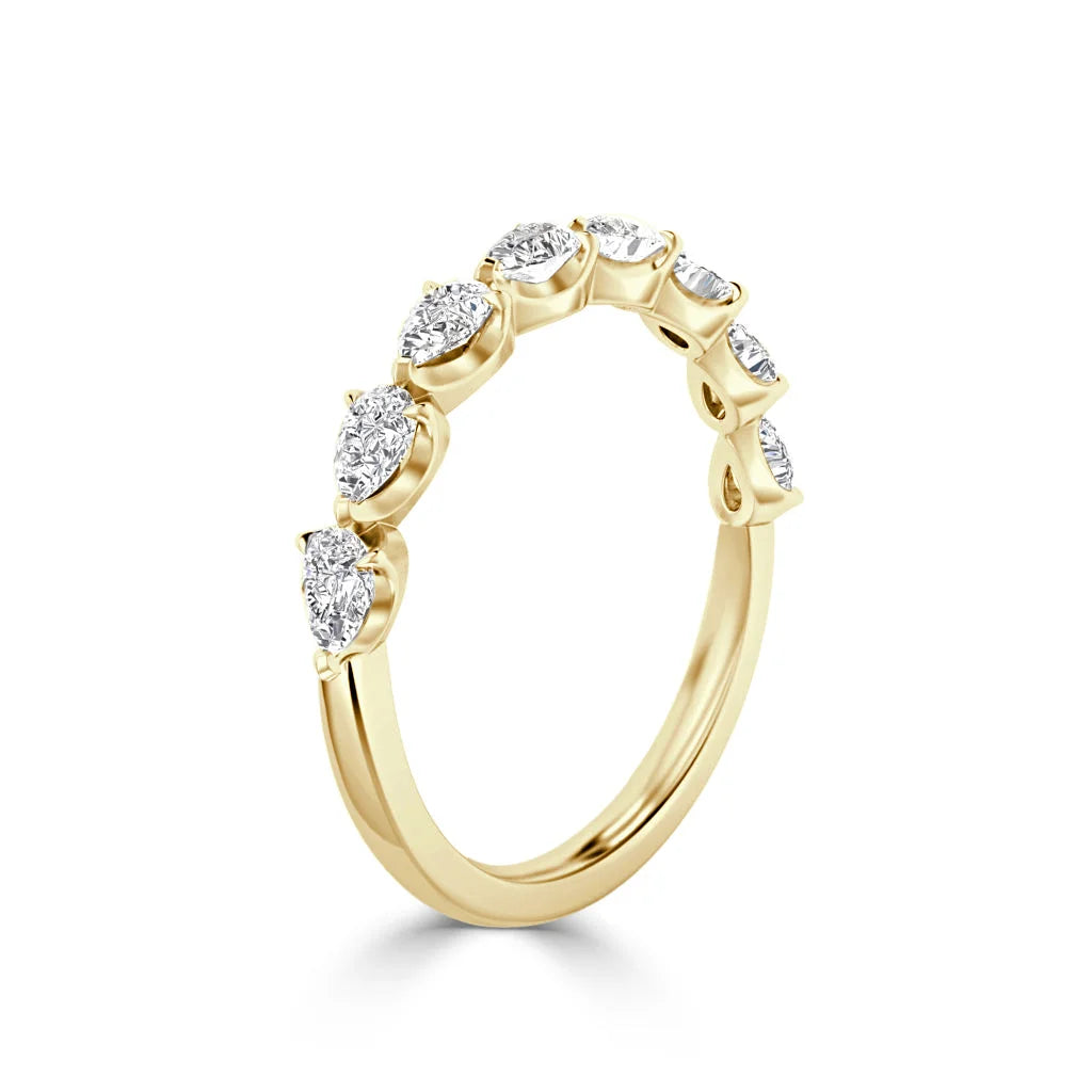 Aaliyah - 18ct Yellow Gold Natural Diamond Wedding Ring