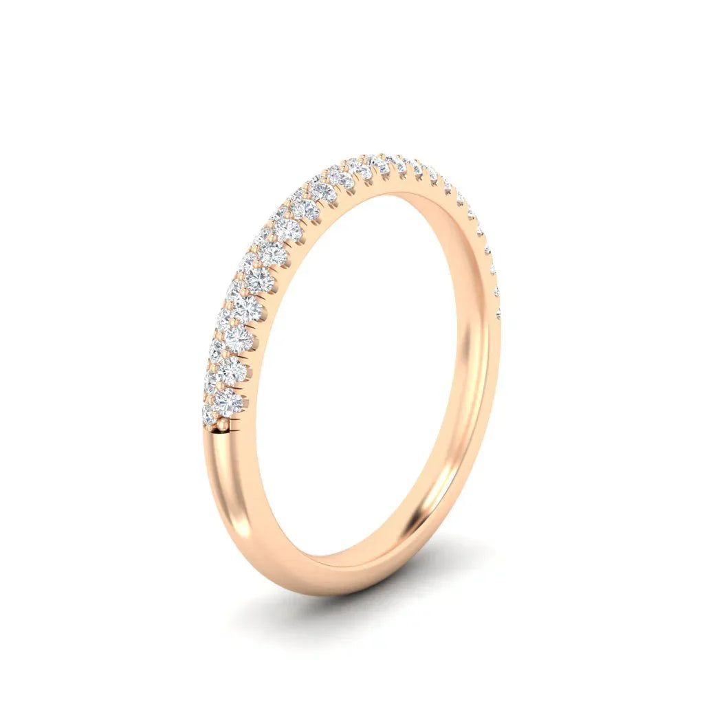 Claudia - 18ct Rose Gold Natural Diamond Wedding Ring