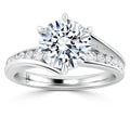 Elise - Round Cut 18ct White Gold Engagement Ring