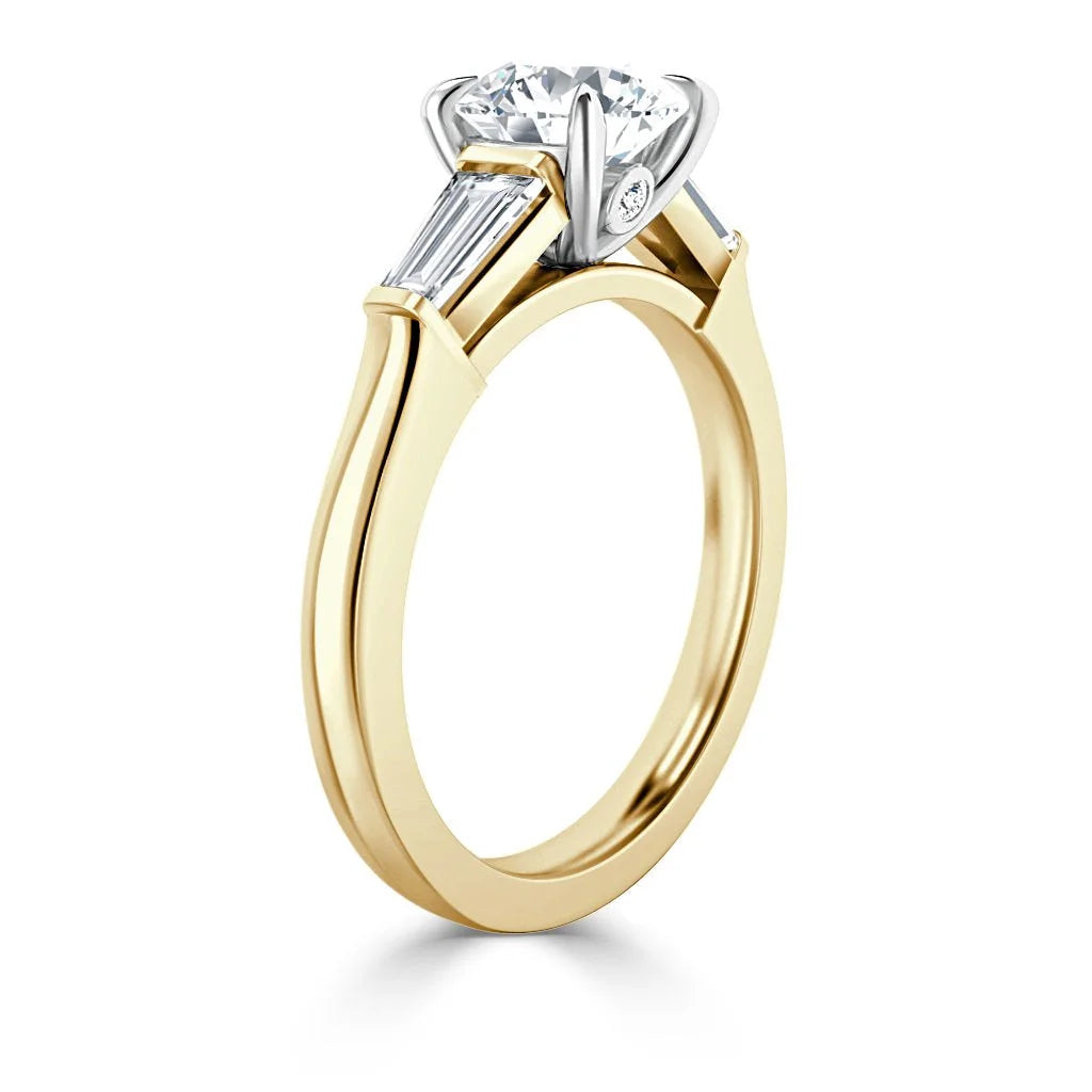 Mia - Round Cut 18ct Yellow Gold Engagement Ring