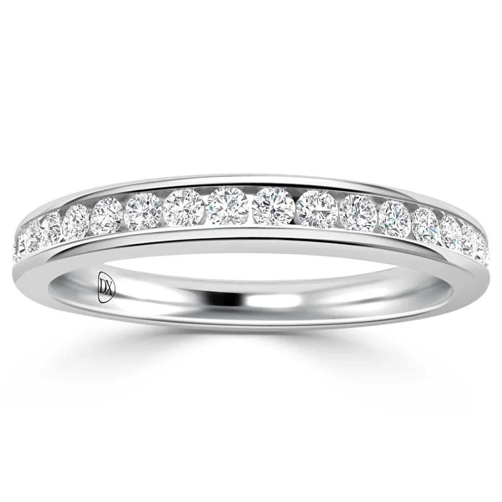 Elise - Platinum Natural Diamond Wedding Ring