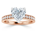 Emma - Heart Cut 18ct Rose Gold Engagement Ring