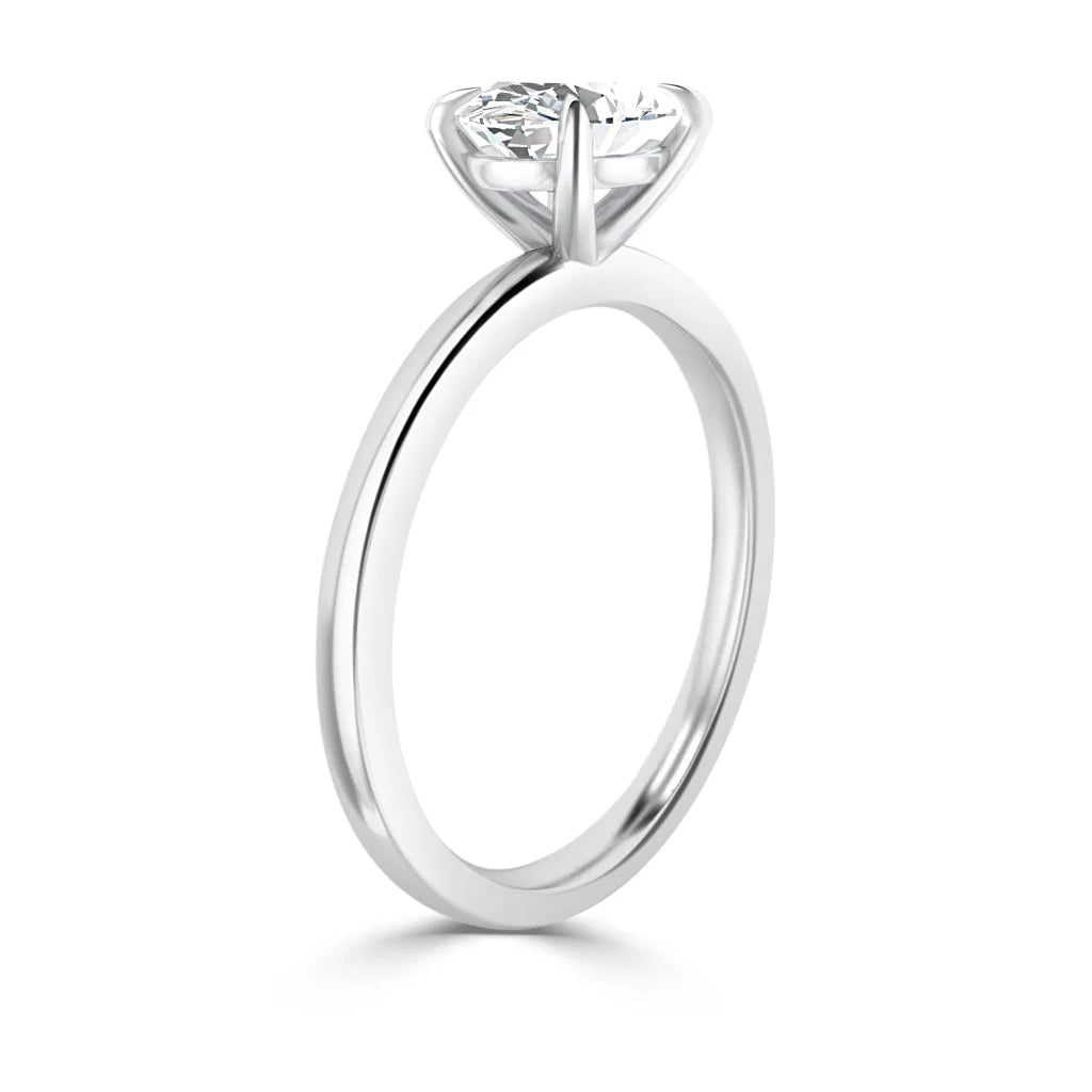 Siobhan - Oval Cut Platinum Engagement Ring